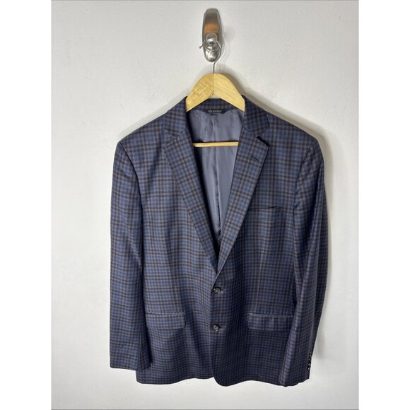 Brooks Brothers Fitzgerald Plaid Wool Sport Coat 42R Made with Reda Italy Fabric - Picture 1 of 11
